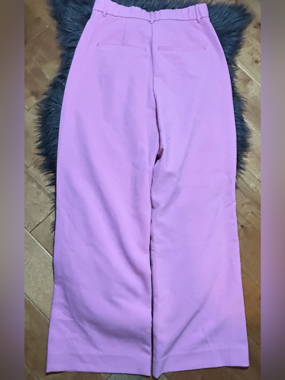 Abercrombie Fitch Sloane Pink High Waisted Straight Trousers Pants Size 30/10 - Picture 3 of 5